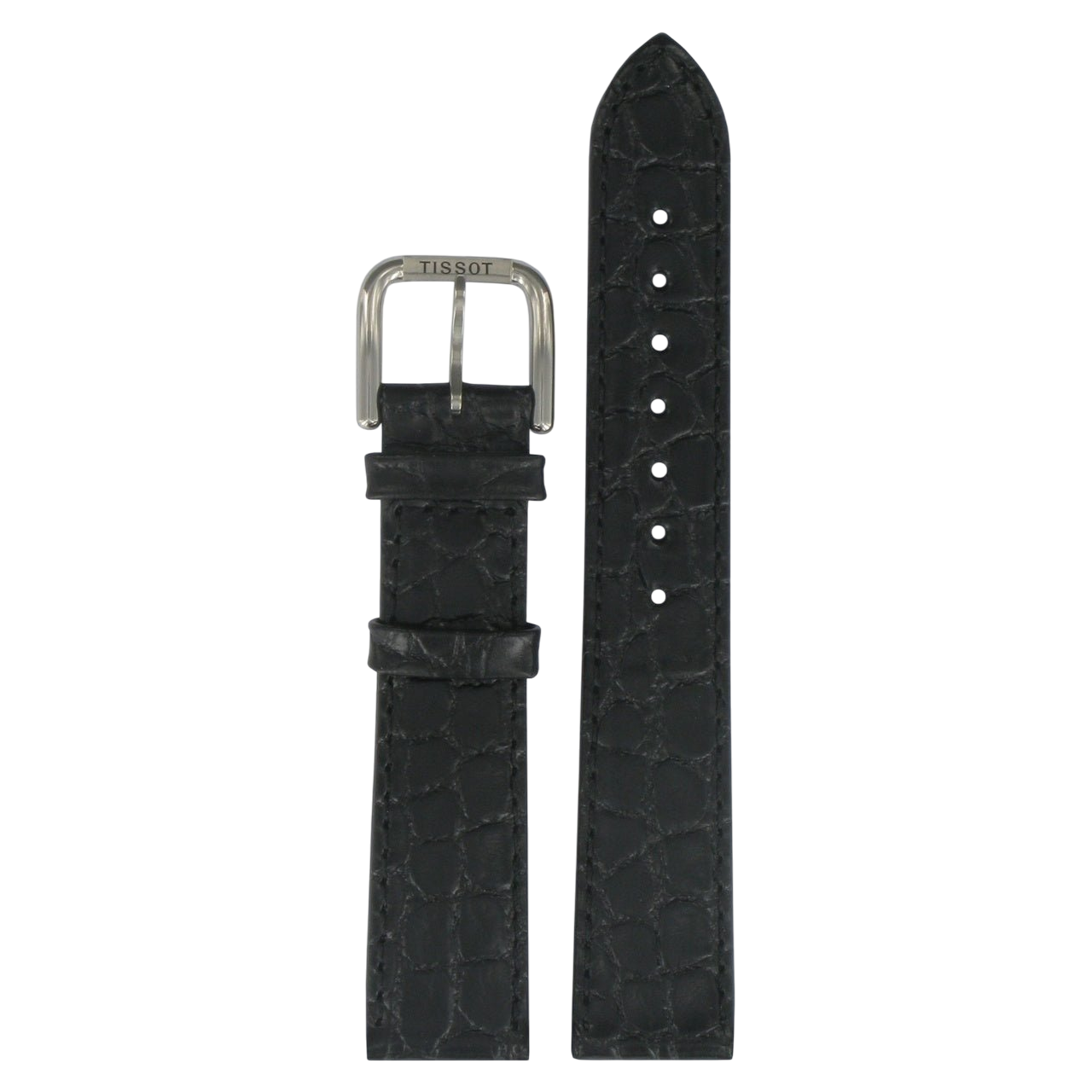 Tissot Desire T 870 / 970 Watch Band T600013056 Black Leather 18 mm Desire - Watch Plaza