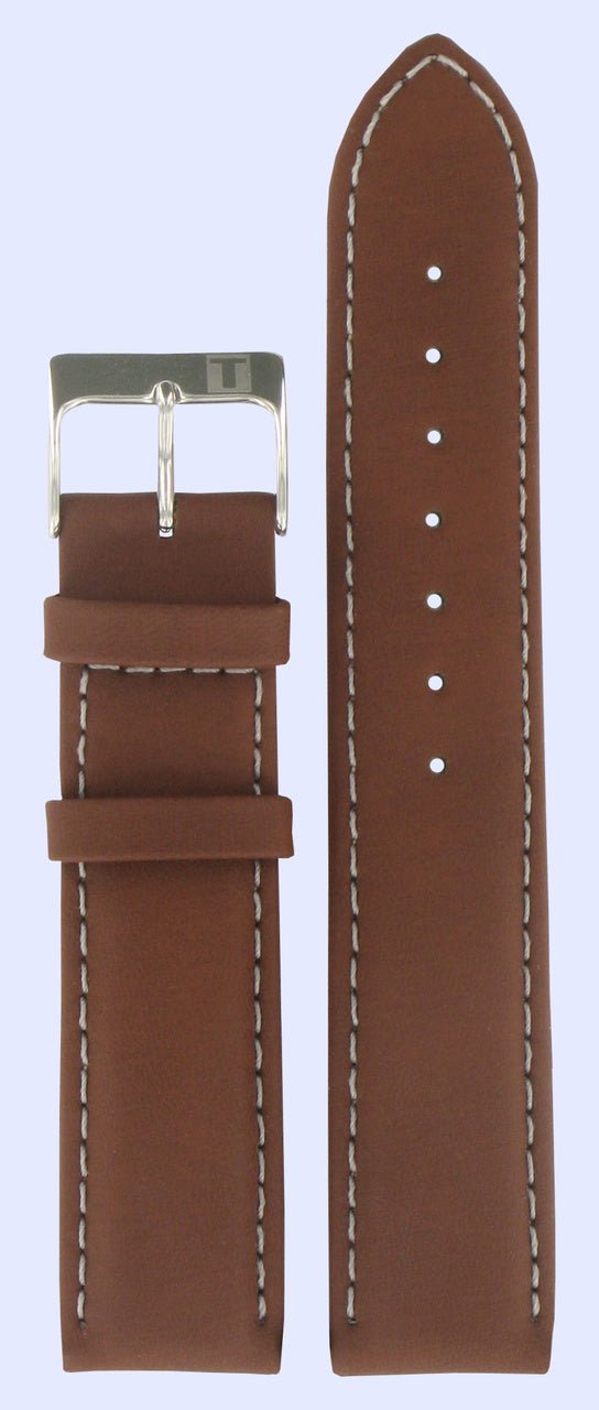 Tissot J378 - T34141852 Watch Band T600013491 Brown Leather 19 mm PR 50 - Watch Plaza