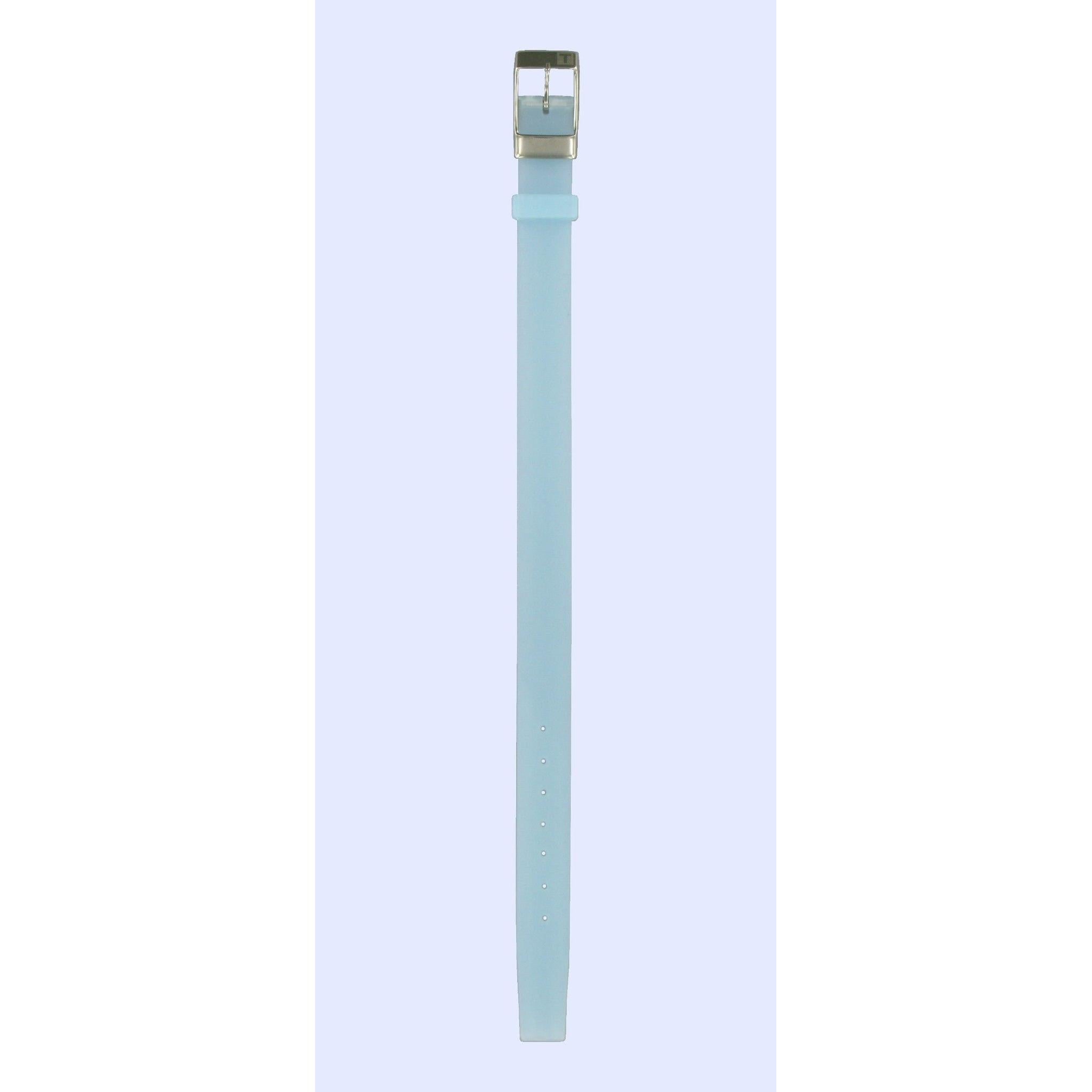 Tissot L830 - T581175 Watch Band T603013672 Blue Silicone 12 mm Lady T05 - Watch Plaza