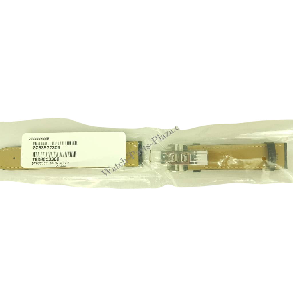 Tissot PRC200 - T014430 & T171526 Watch Band T600013369 Black Leather 19 mm PRC 200 - Watch Plaza