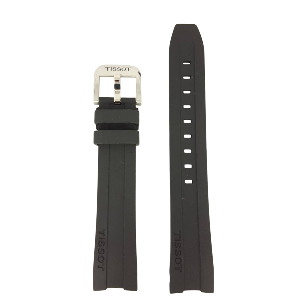 Tissot PRC200 - T055417A Watch Band T603032879 Black Silicone 19 mm PRC 200 - Watch Plaza