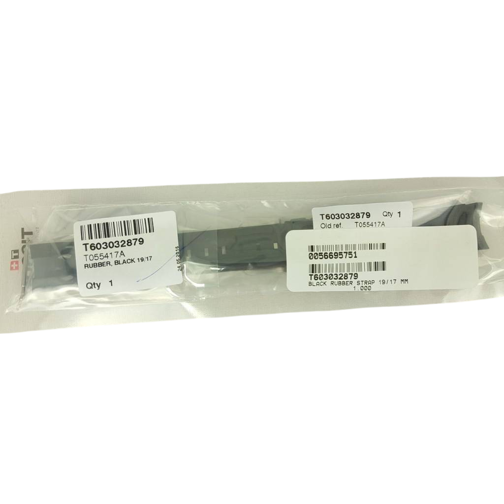 Tissot PRC200 - T055417A Watch Band T603032879 Black Silicone 19 mm PRC 200 - Watch Plaza