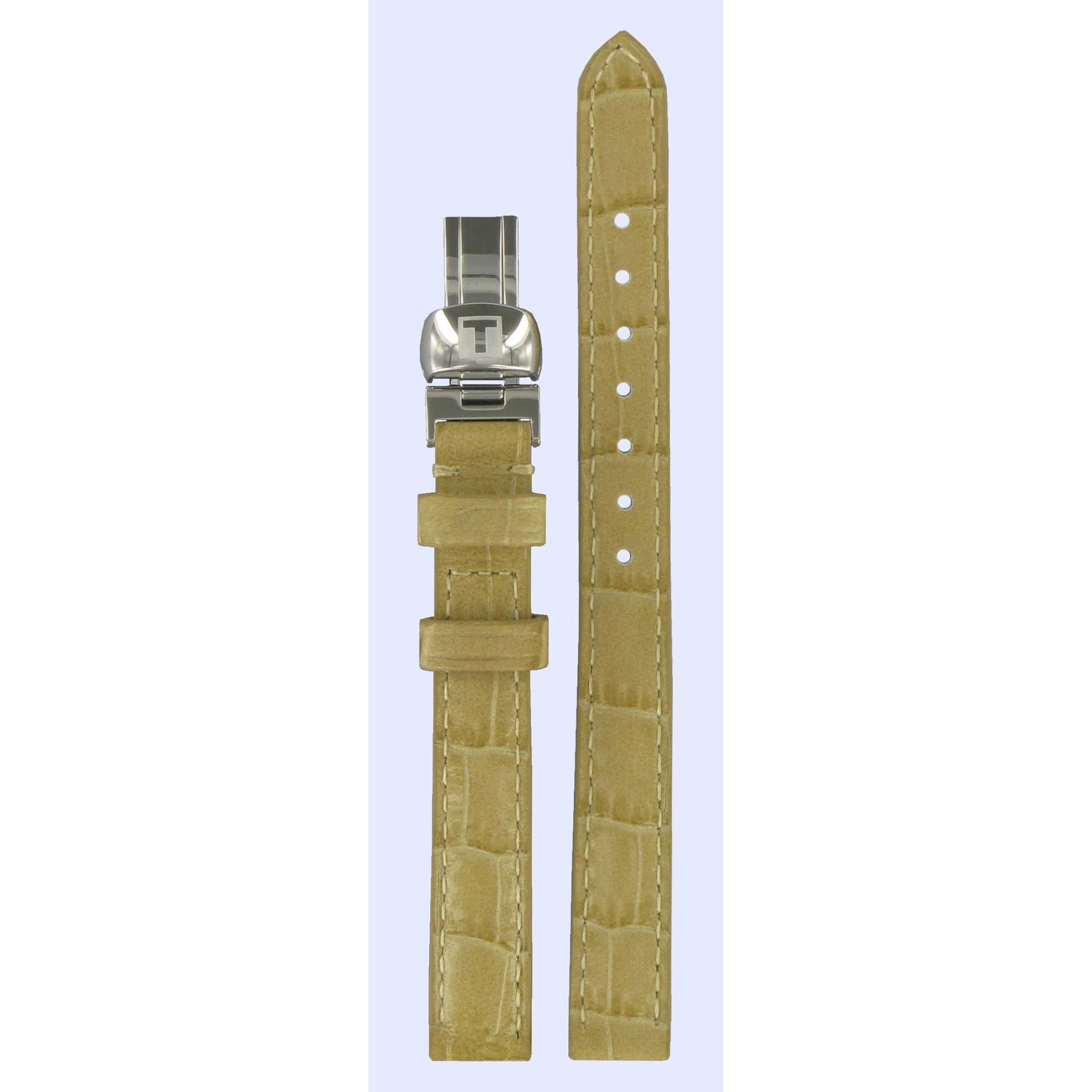 Tissot T015309A T - Trend Watch Band T600025359 Beige Leather 11 mm Happy Chic - Watch Plaza