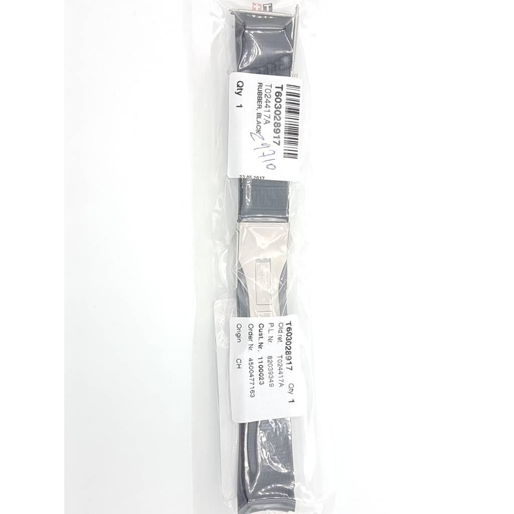 Tissot T024417A & T024427A Veloci Watch Band T603028917 Black Silicone 22 mm T - Sport - Watch Plaza