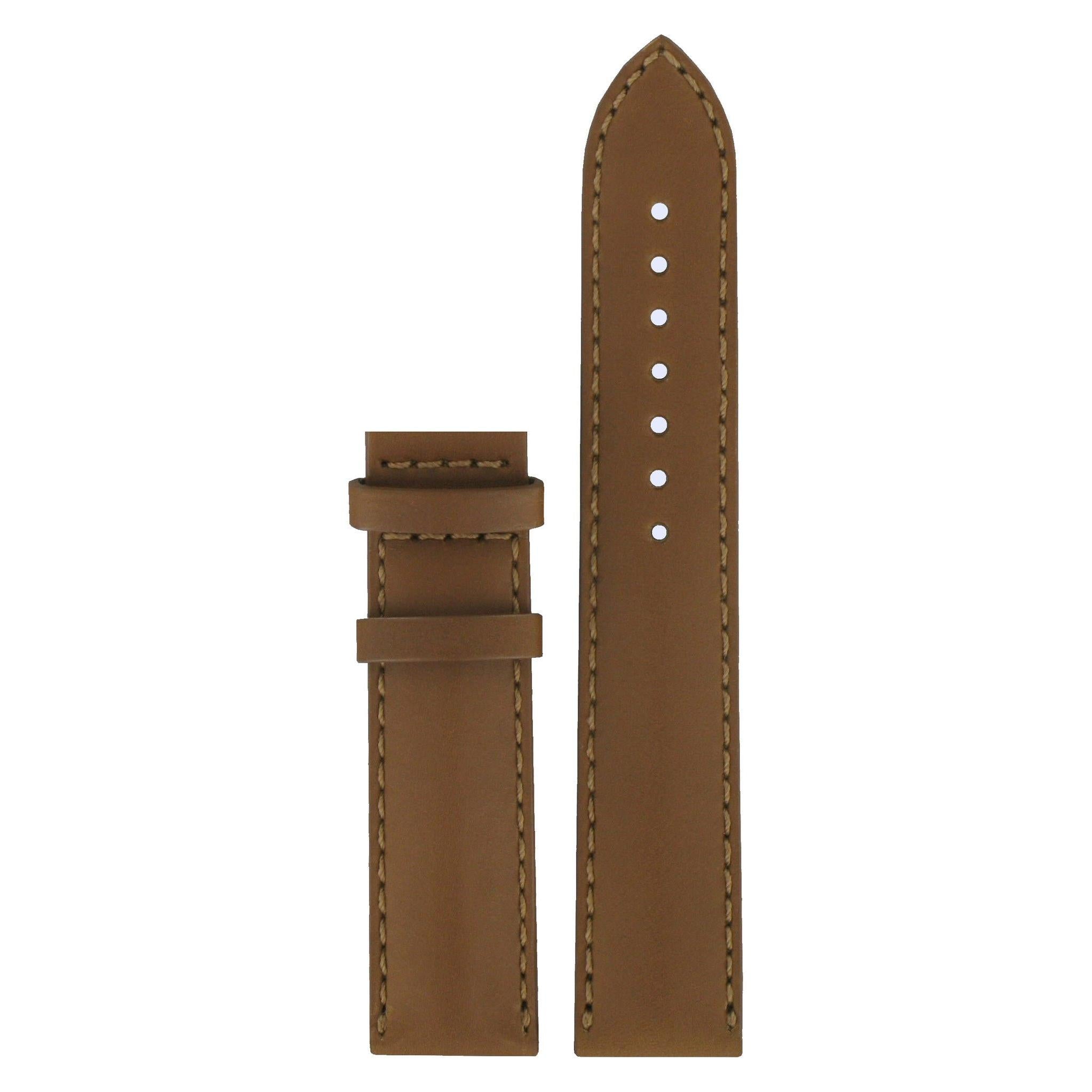 Tissot T025408A XL Watch Band T610026473 Brown Leather 19 mm Heritage - Watch Plaza