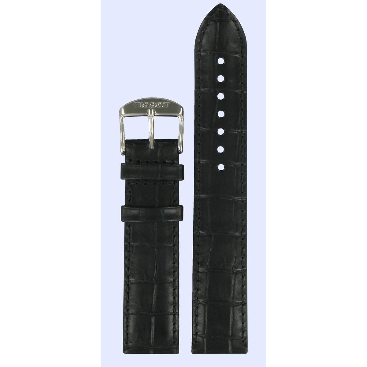 Tissot T033410A T - Classic Watch Band T600027526 Black Leather 19 mm Classic Dream - Watch Plaza