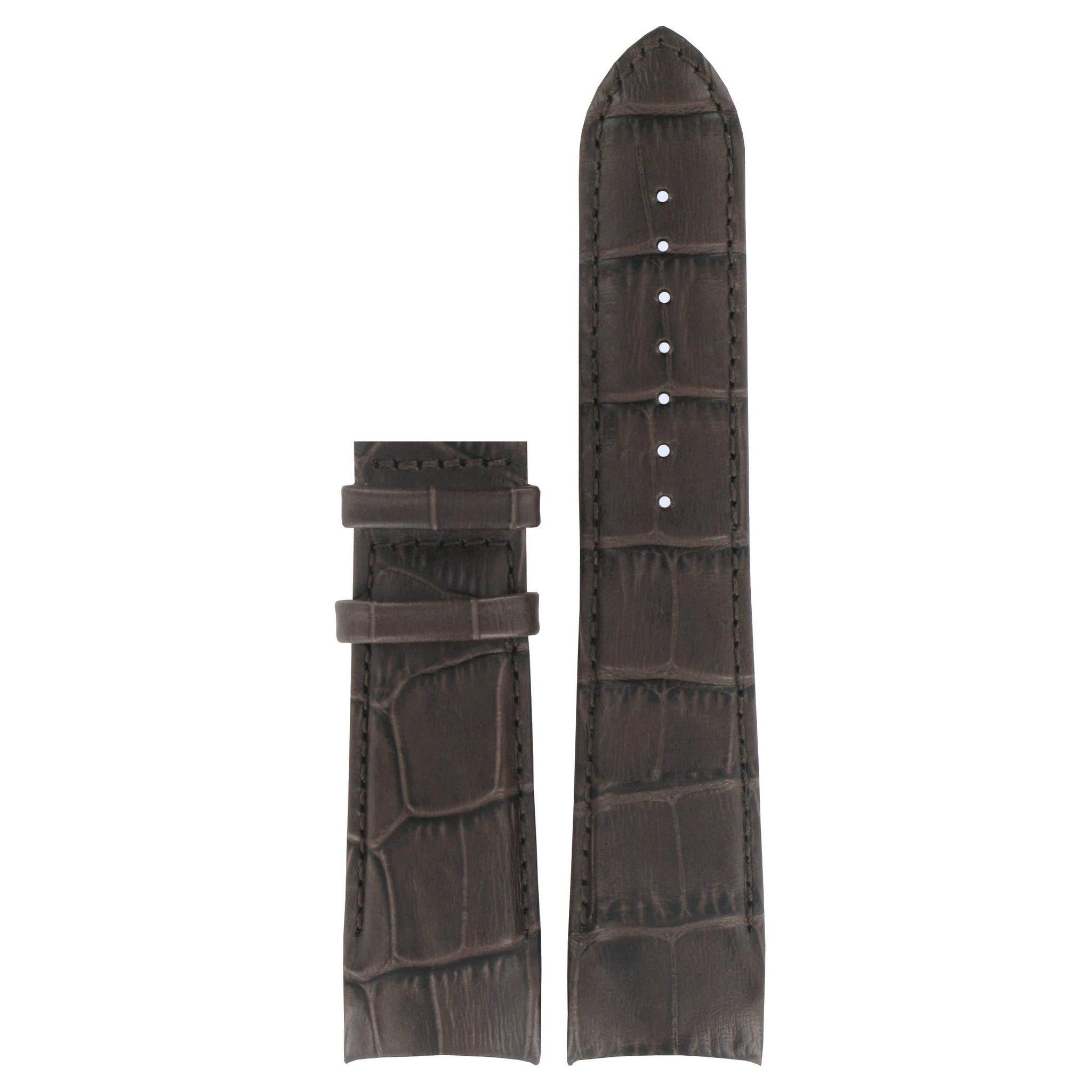 Tissot T035439 & T035617 GMT XL Watch Band T610028586 Brown Leather 23 mm Couturier - Watch Plaza