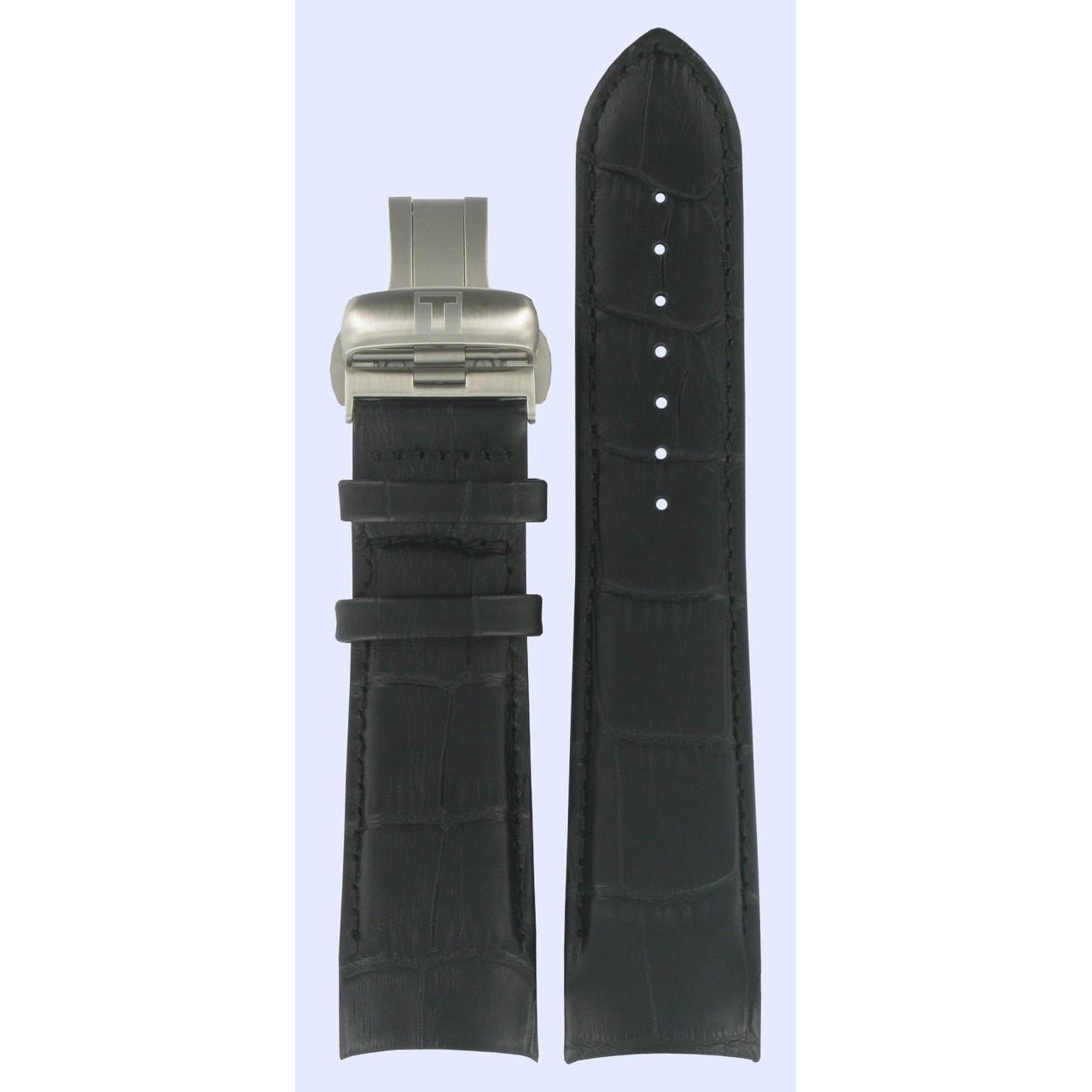 Tissot T035439A & T035617A T - Trend Watch Band T600028581 Black Leather 23 mm Couturier - Watch Plaza