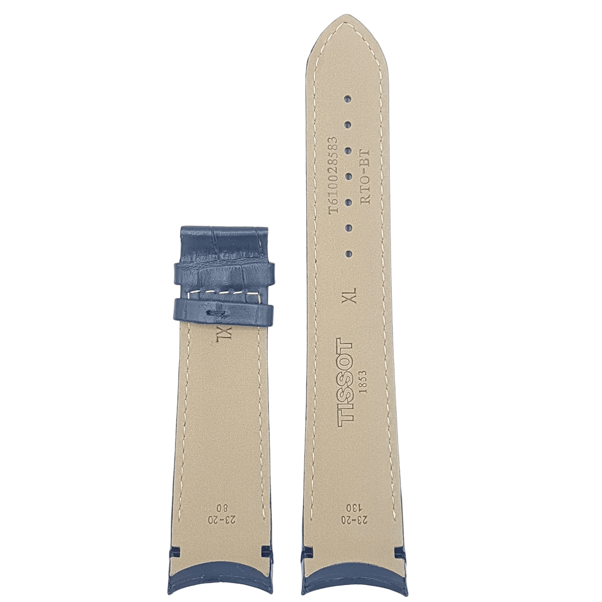 Tissot T035439A & T035617A - XL Watch Band T610028583 Black Leather 23 mm Couturier - Watch Plaza