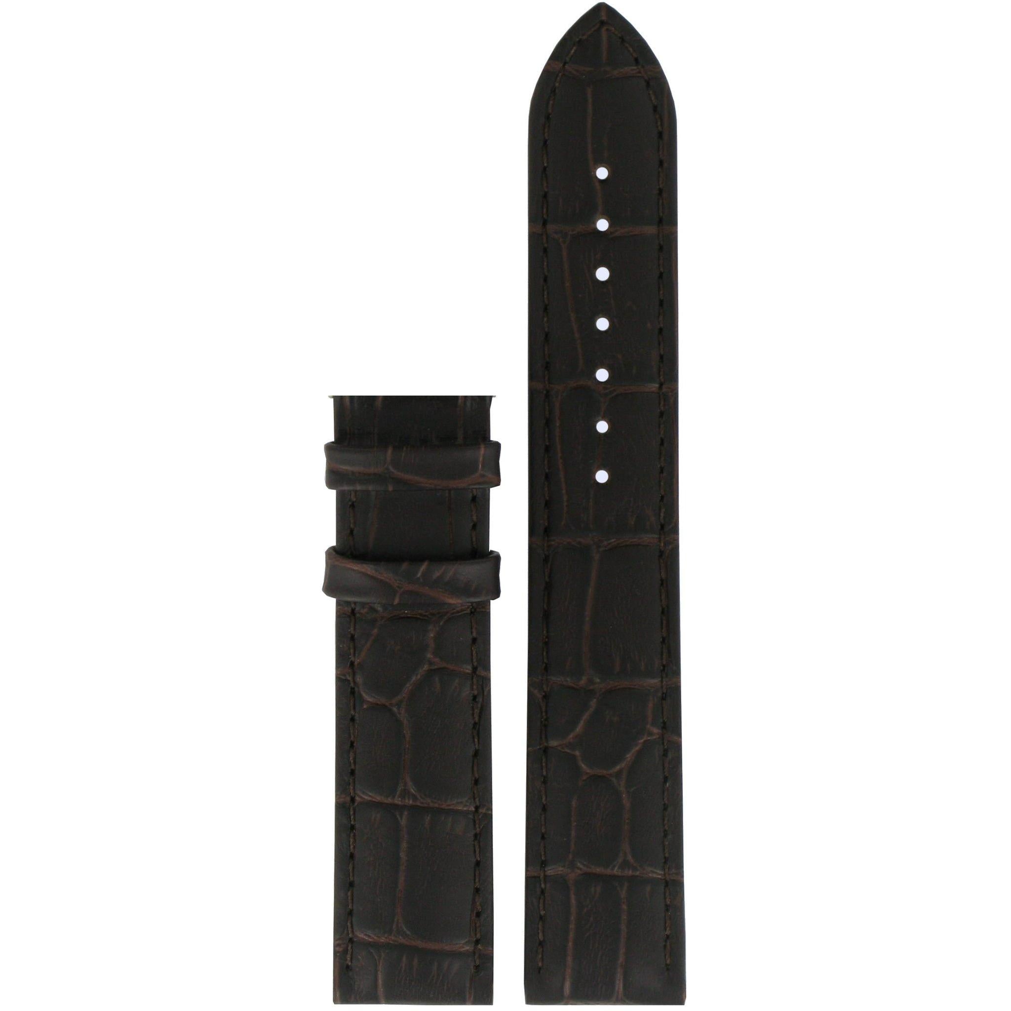 Tissot T055417A, T055410A Watch Band T610032785 Brown Leather 19 mm PRC - 200 - Watch Plaza