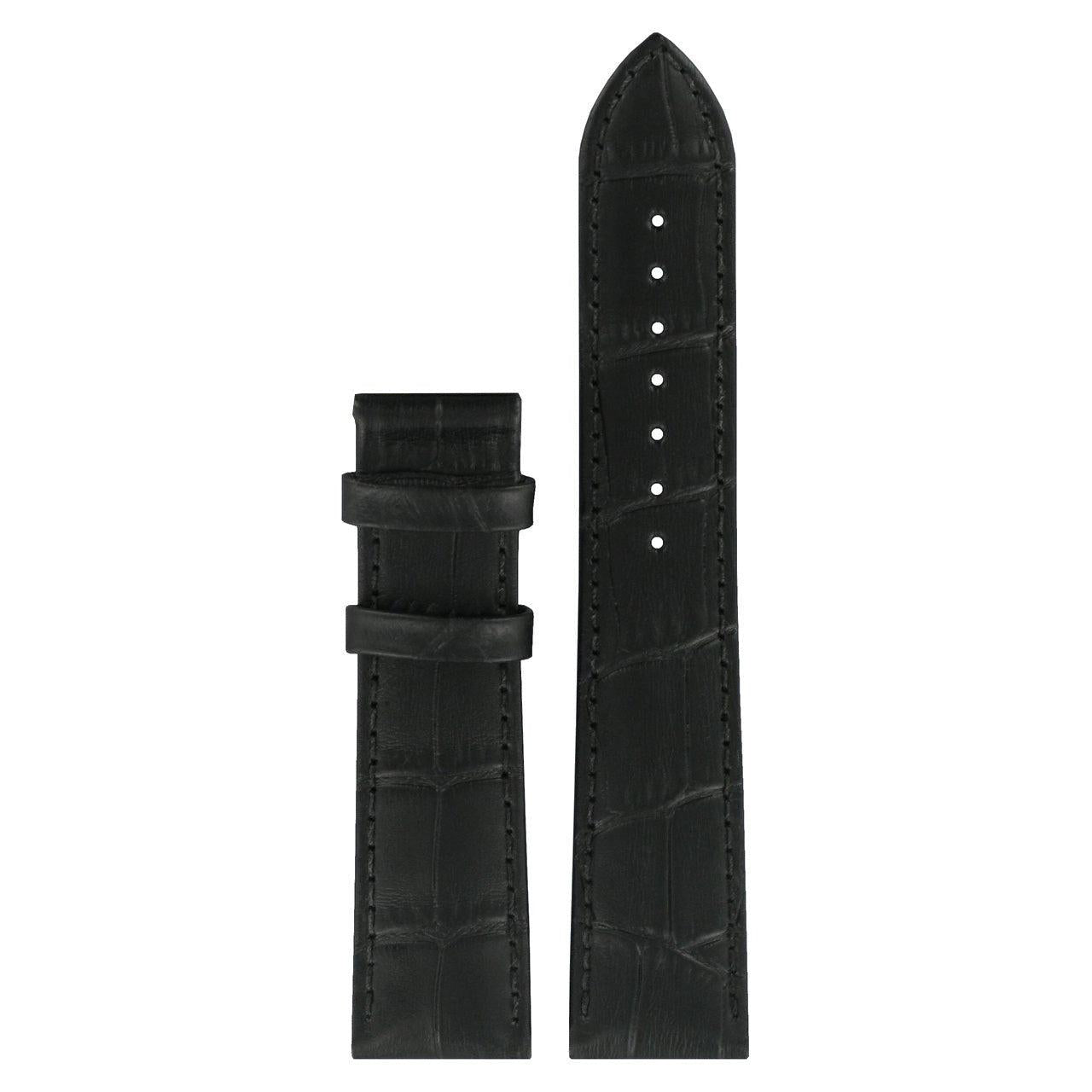 Tissot T063610A, T063907A & T063407A XL Watch Band T610031945 Black Leather 20 mm Tradition - Watch Plaza