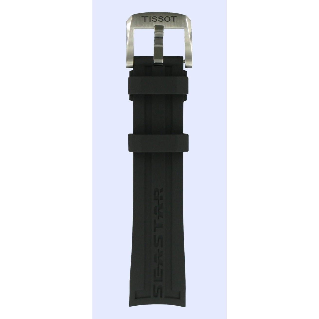 Tissot T066407 Seastar 1000 Watch Band T603031421 Black Silicone 19 mm T - Sport - Watch Plaza