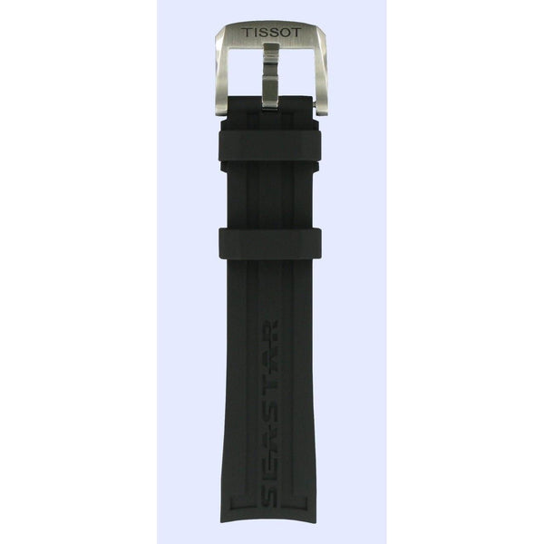Tissot T066407 Seastar 1000 Watch Band T603031421 Black Silicone 19 mm T - Sport - Watch Plaza