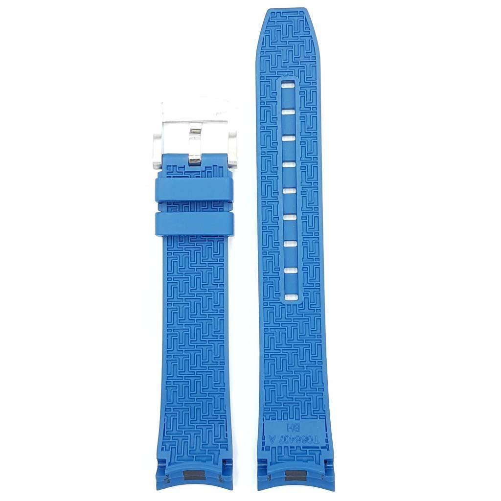 Tissot T066407A Seastar 1000 Watch Band T603031422 Blue Silicone 19 mm Seastar 1000 - Watch Plaza