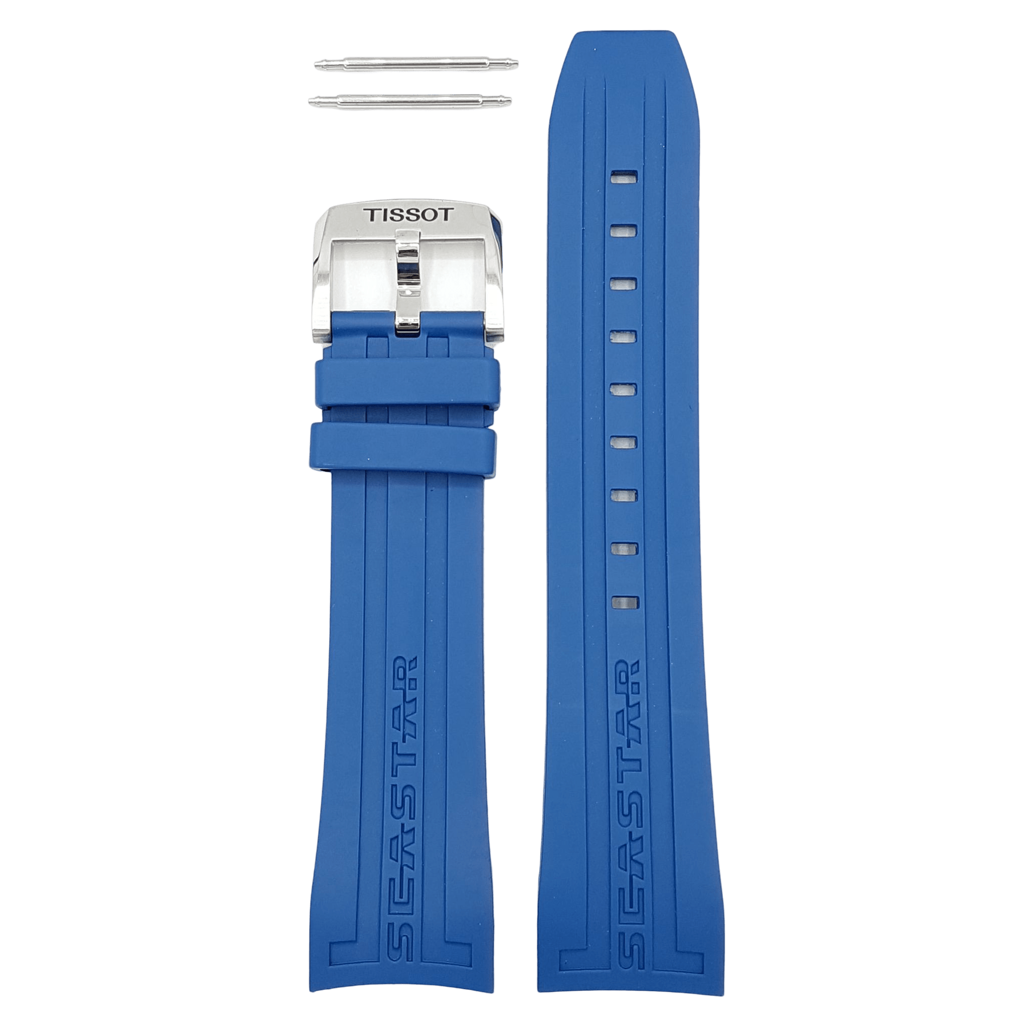 Tissot T066427A Seastar 1000 Watch Band T603031454 Blue Silicone 23 mm Seastar 1000 - Watch Plaza