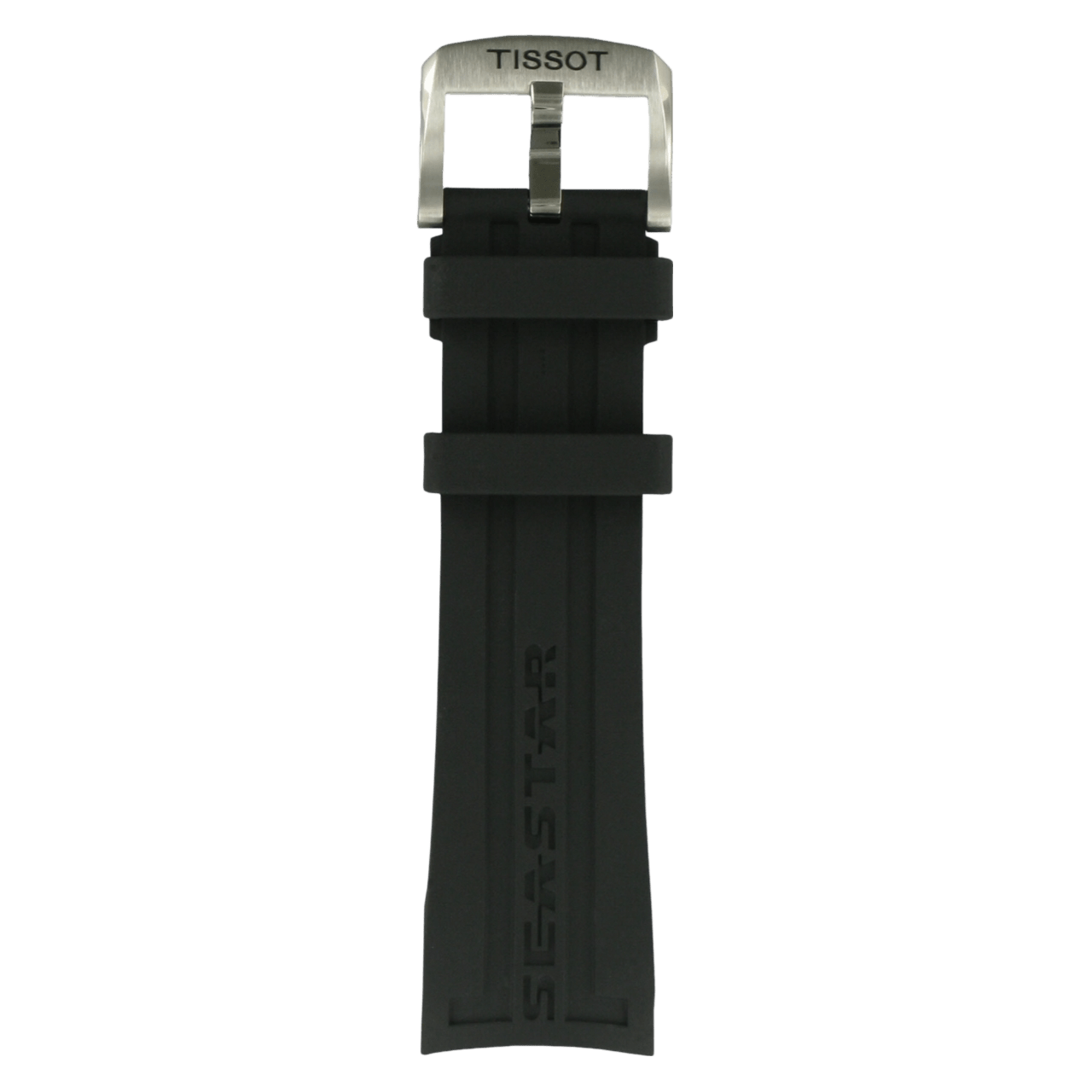 Tissot T066427A & T066414 Seastar 660 Watch Band T603031453 Black Silicone 23 mm Seastar 1000 - Watch Plaza