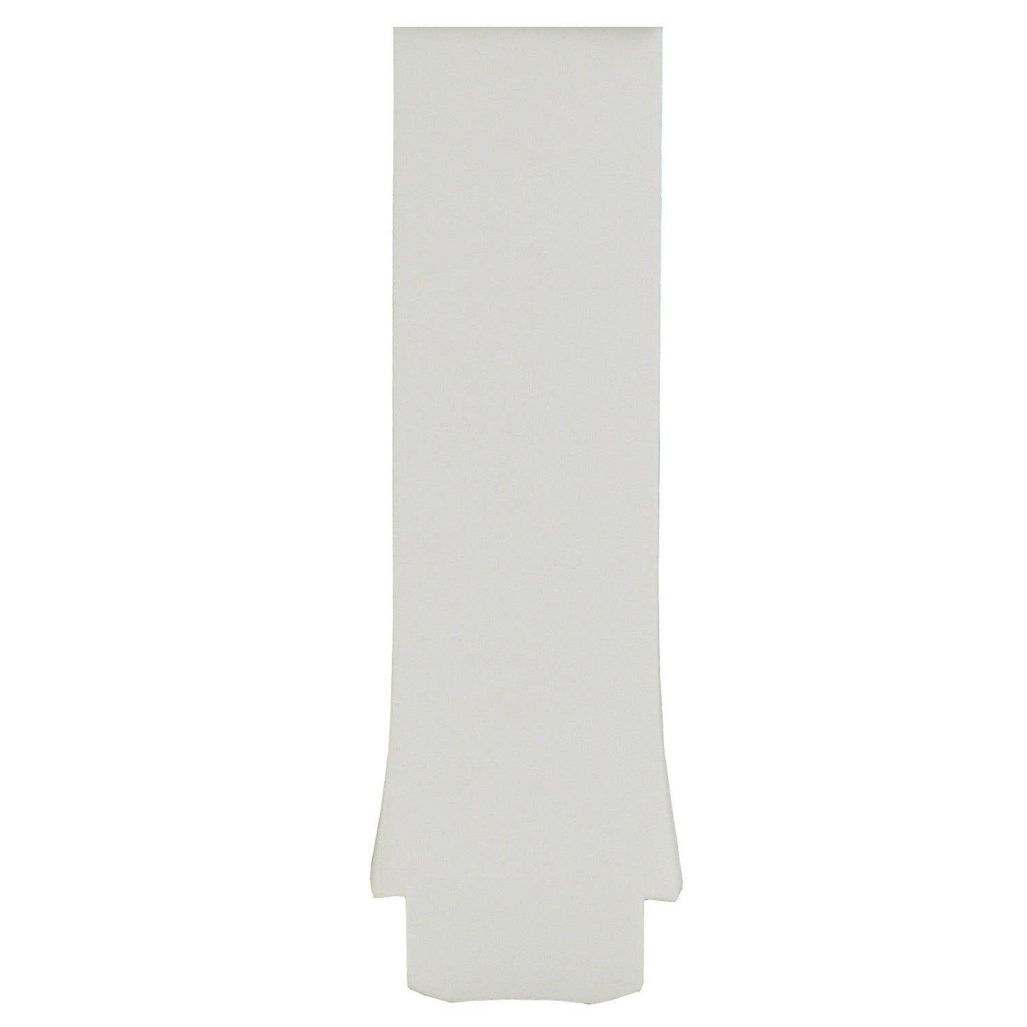 Tissot T075220A Watch Band T610035118 White Silicone mm T - Touch Solar - Watch Plaza