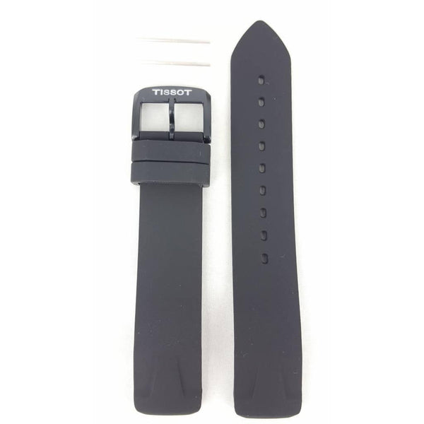Tissot T081420A Watch Band T603035436 Black Silicone 19 mm T - Race - Watch Plaza