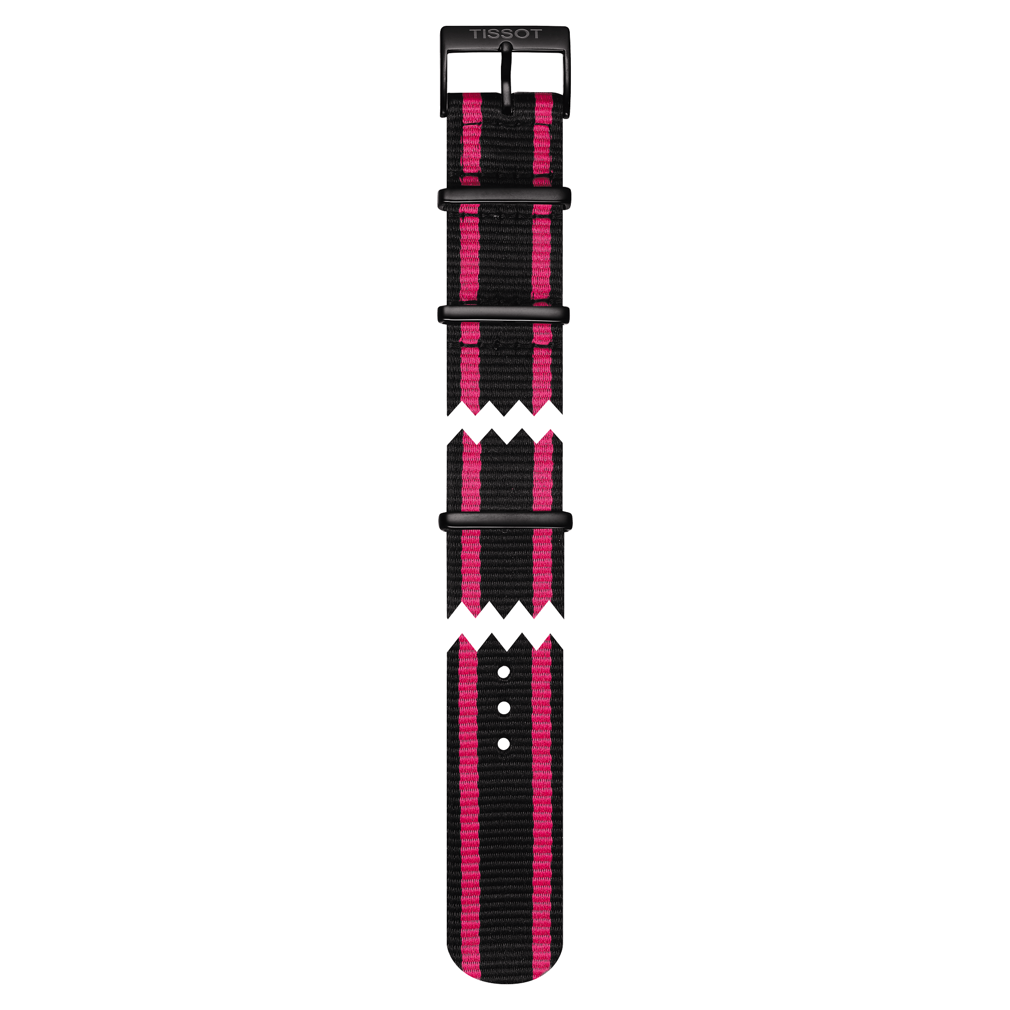 Tissot T095410A Watch Band T604036891 Black Textile 19 mm Quickster - Watch Plaza