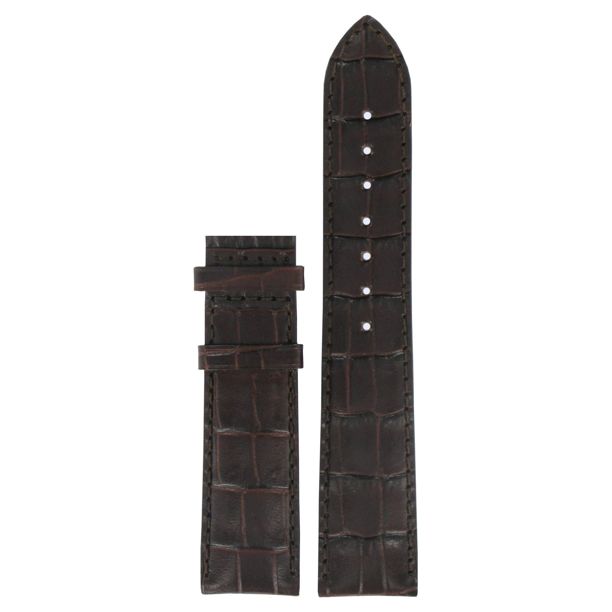 Tissot T415317 & T411317 Watch Band T610014608 Brown Leather 20 mm Le Locle - Watch Plaza