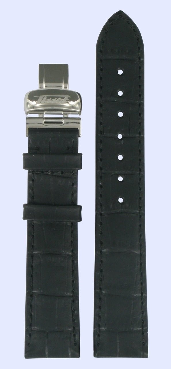 Tissot T661627 Heritage Watch Band T600013053 Black Leather 18 mm Porto Chrono - Watch Plaza