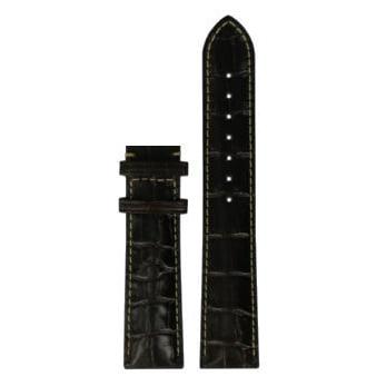 Tissot T905643A, T905627A, T7184 & T7134 Watch Band T610025711 Dark Brown Leather 20 mm Sculpture Line - Watch Plaza