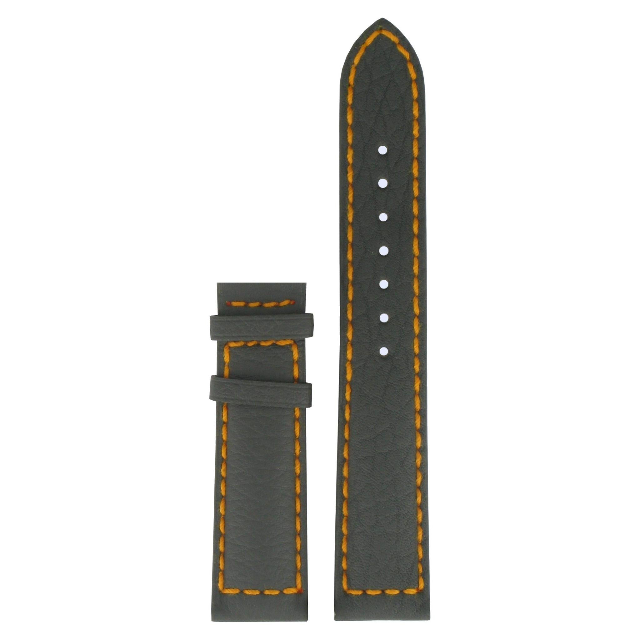 Tissot T96147832 & T96146832 XL Watch Band T610014510 Grey Leather 20 mm Navigator 3000 - Watch Plaza