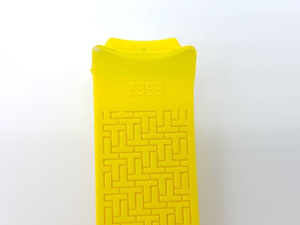 Tissot Z253 / Z353 - Nascar Watch Band T603020717 Yellow Silicone 20 mm T - Touch - Watch Plaza