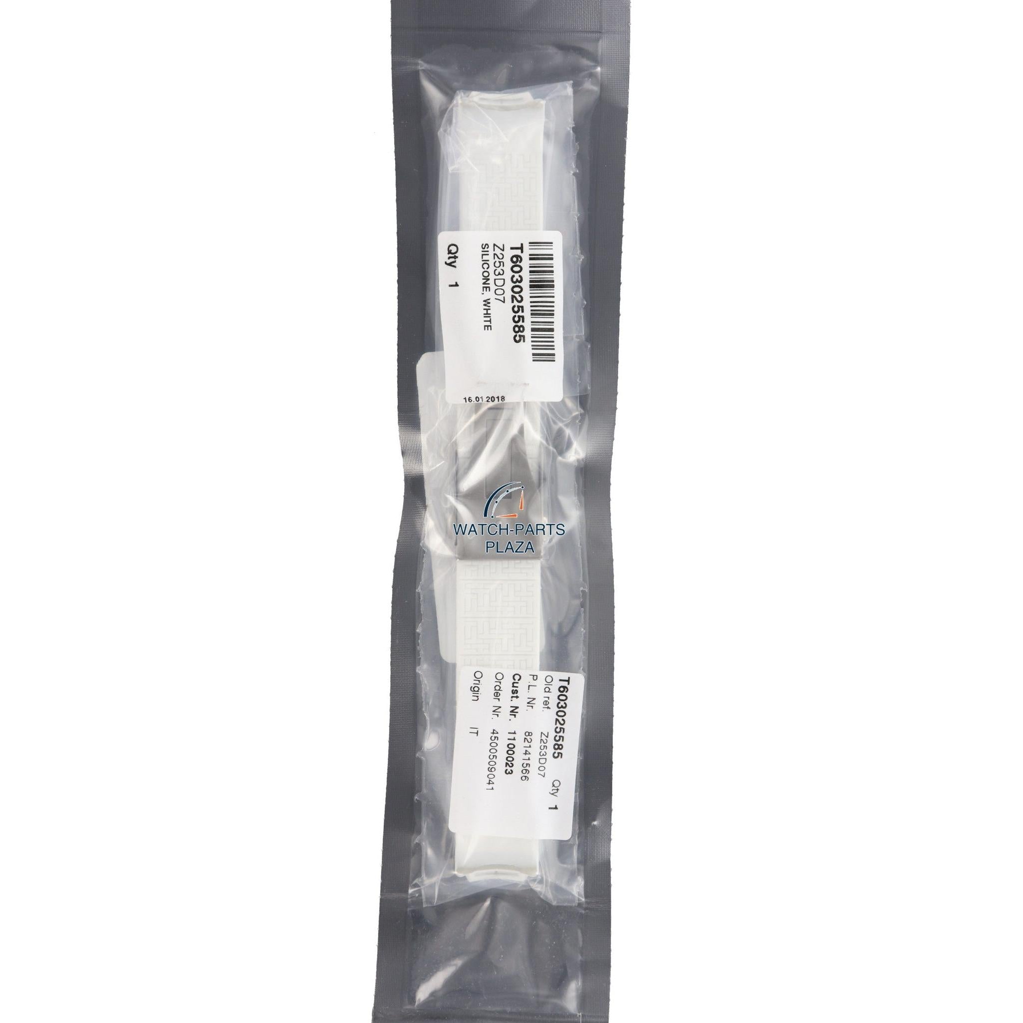 Tissot Z353 / Z253 Watch Band T603025585 White Silicone 20 mm T - Touch - Watch Plaza