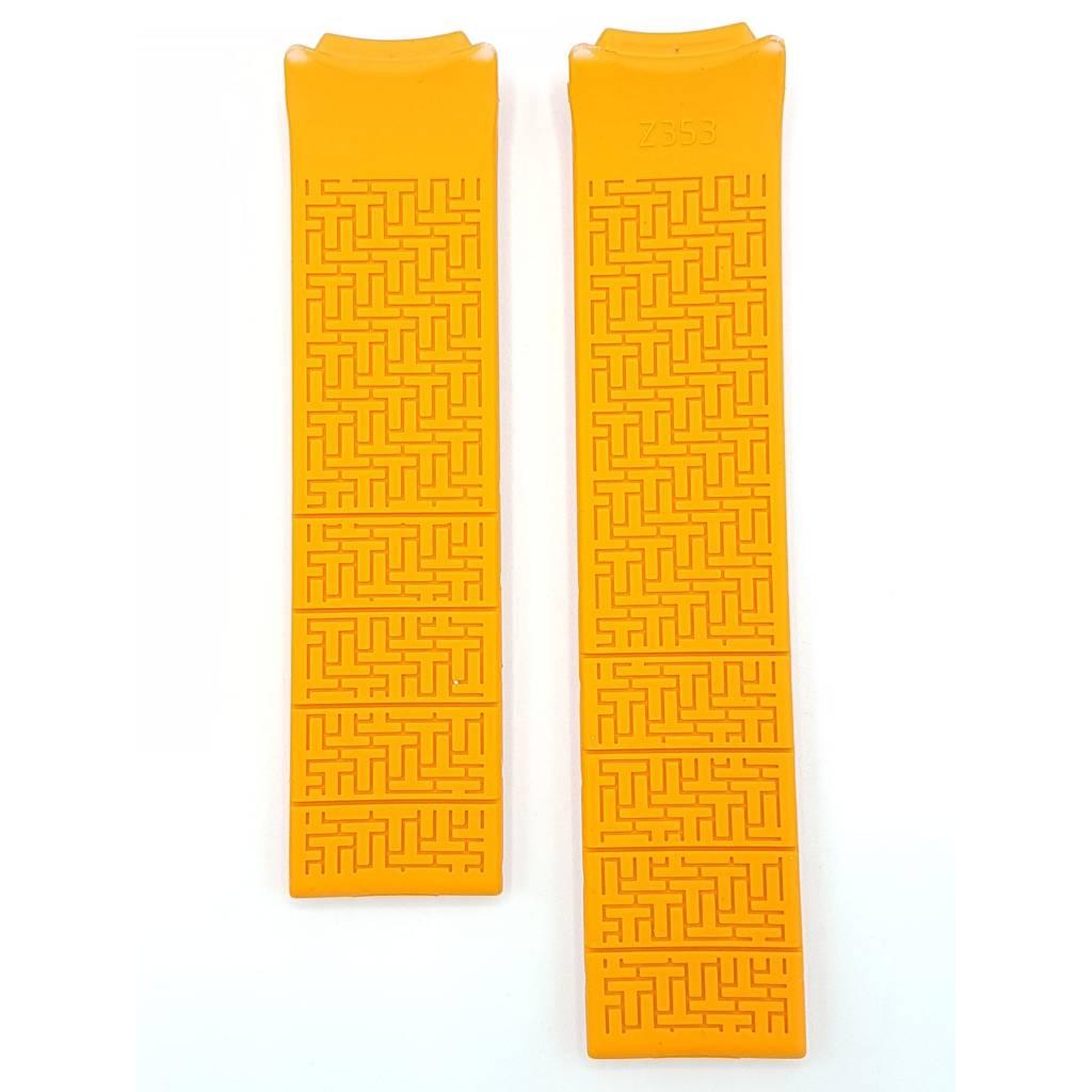 Tissot Z353 & Z253 Watch Band T610014615 Orange Silicone 20 mm T - Touch - Watch Plaza