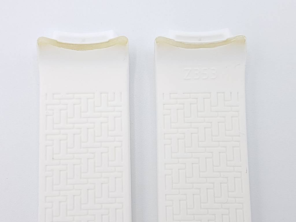 Tissot Z353 & Z253 Watch Band T610020042 White Silicone 20 mm T - Touch - Watch Plaza