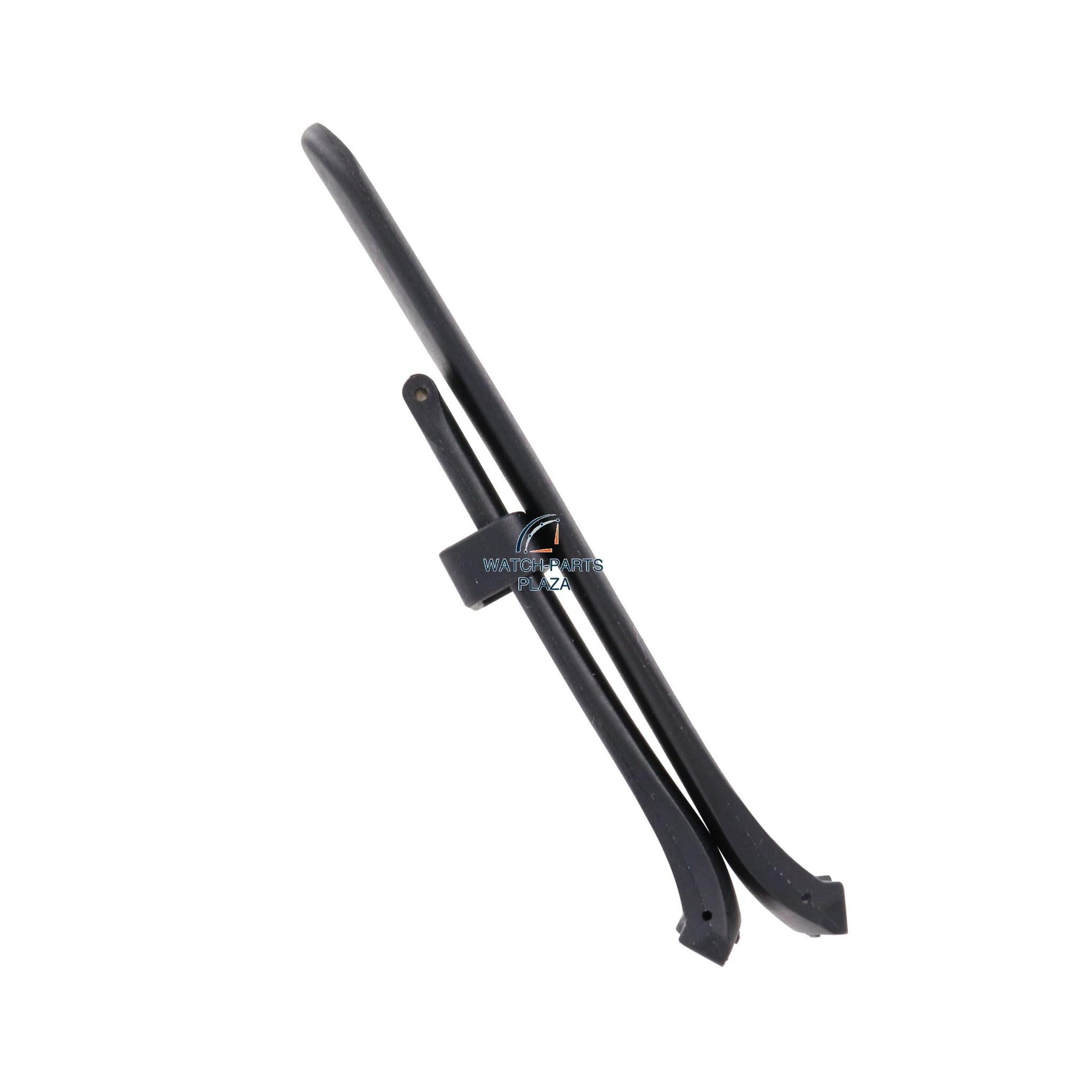 Watch Band AR0800 / AR0801 Emporio Armani black sillicon strap 24mm - Watch Plaza