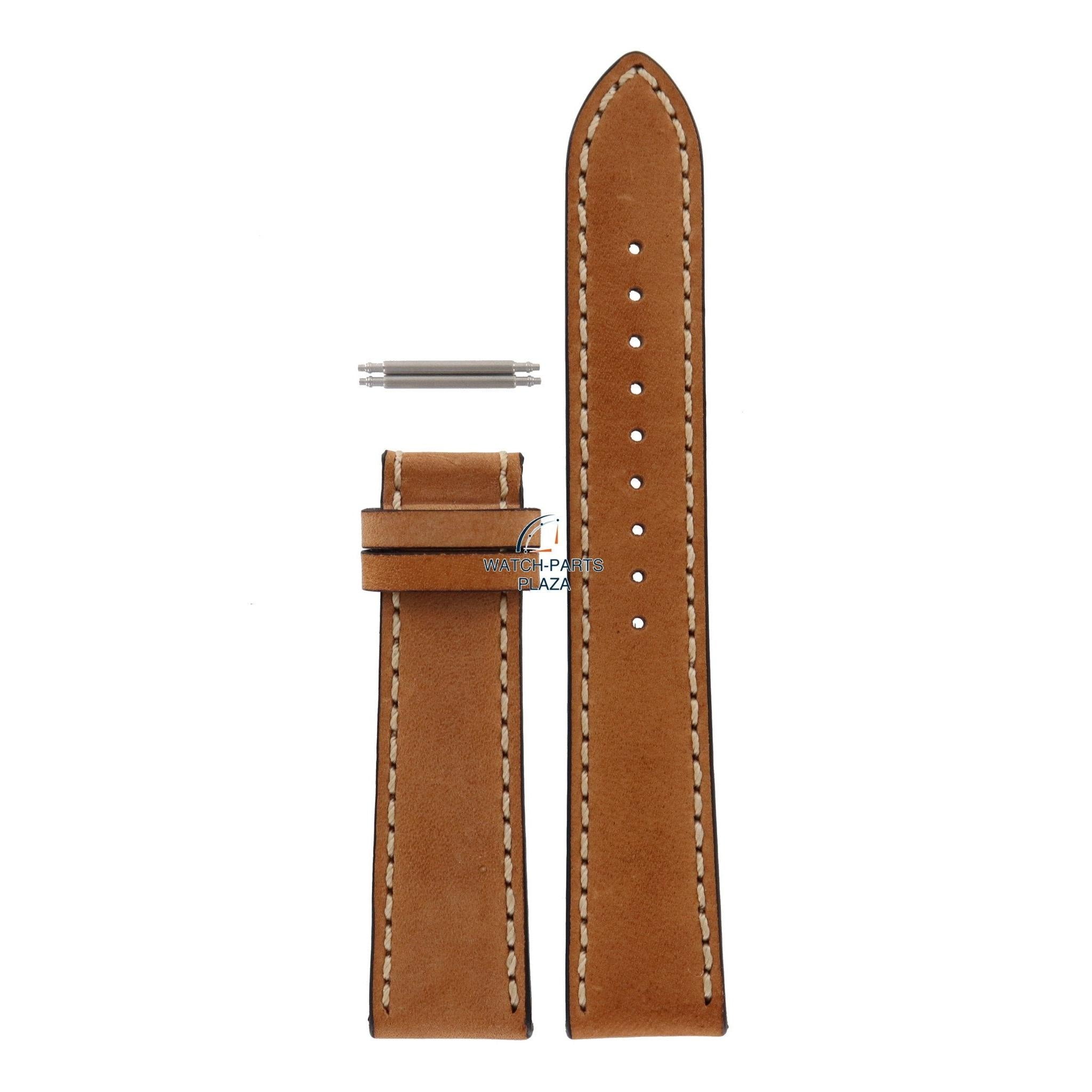 Watch Band AR5324 Emporio Armani brown leather strap 20mm - without clasp - Watch Plaza