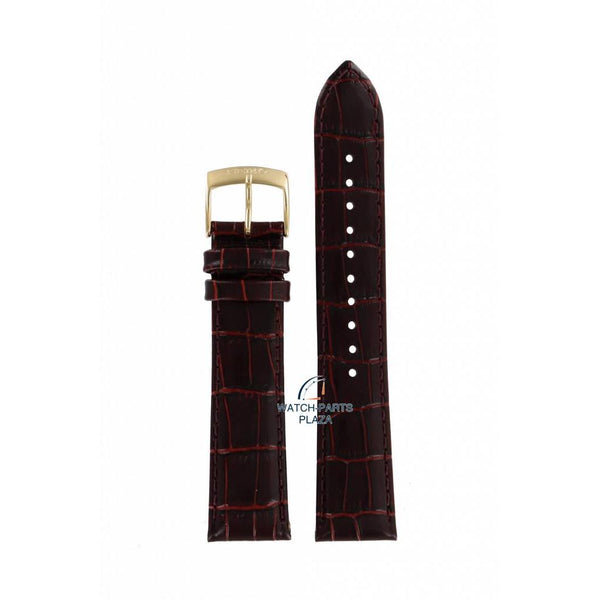 Watch Band Brown Leather for Seiko SRP770 / SRPA28 Strap 4R35 - 00P0 / 00Z0 20mm Gold Buckle - Watch Plaza