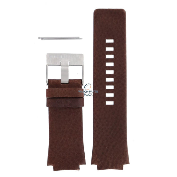 Watch Band Diesel DZ1145 brown leather strap 20mm original DZ1222, DZ1111 - Watch Plaza