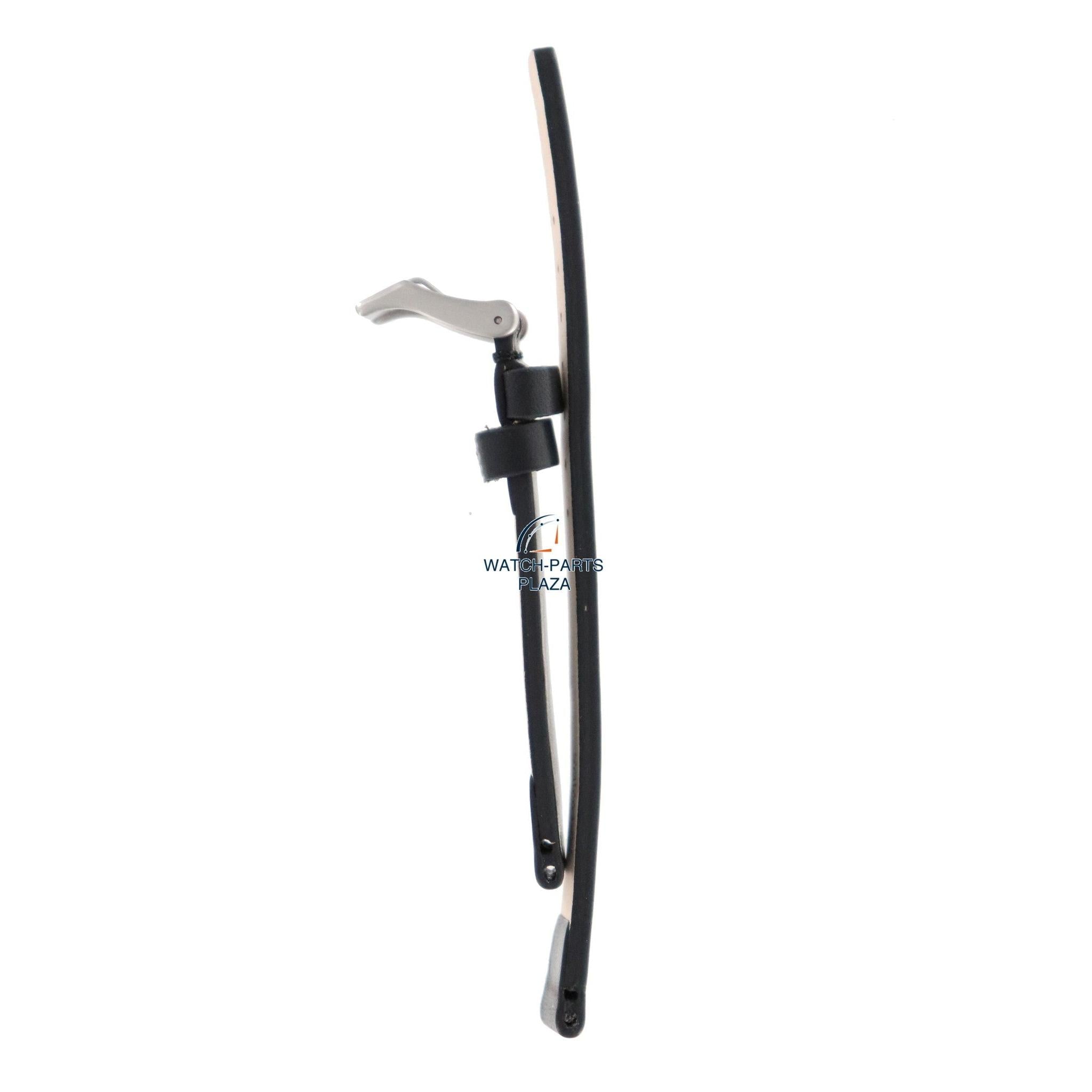 Watch Band Diesel DZ2074 black leather strap 14mm original - Watch Plaza