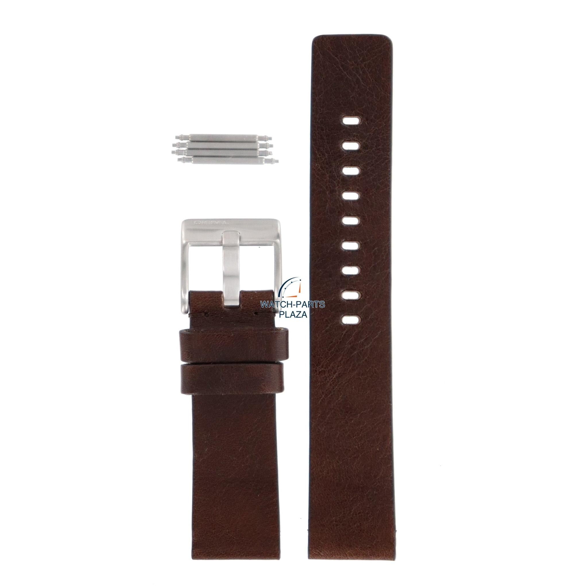 Watch Band Diesel DZ2088 brown leather strap 26mm original - Watch Plaza