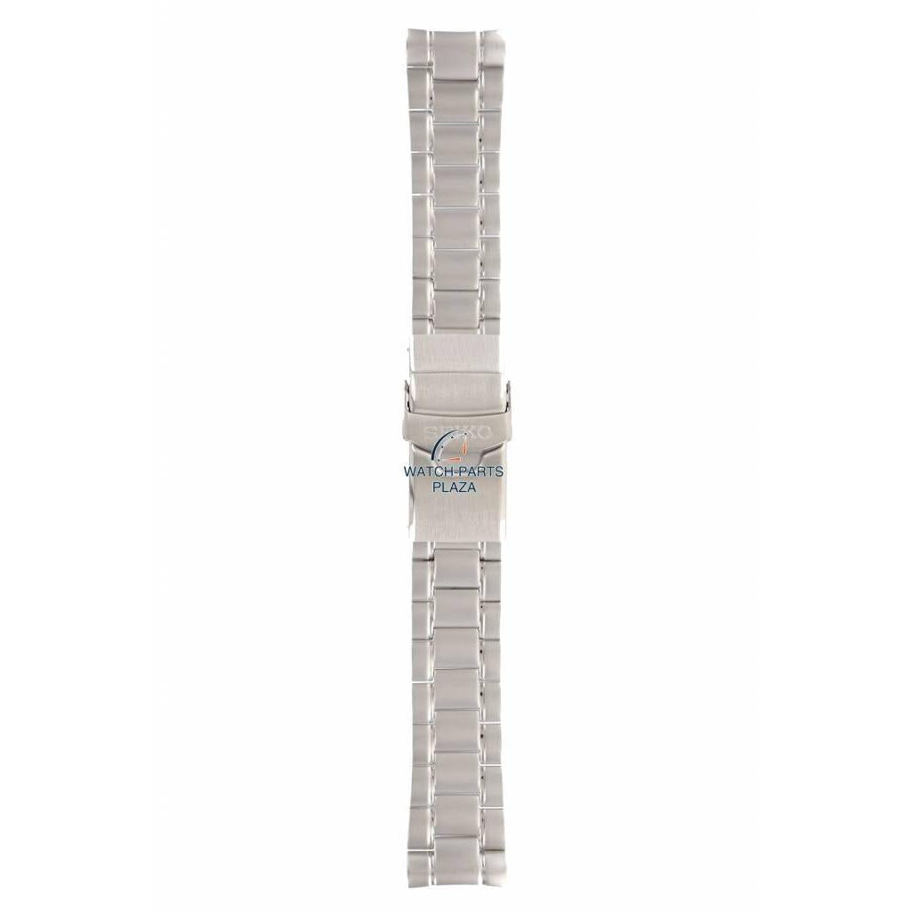 Watch Band for Seiko SRPA19, SRPD01 Steel Bracelet 22mm Dawn Grey 4R36 05D0, 06Y0 - Watch Plaza