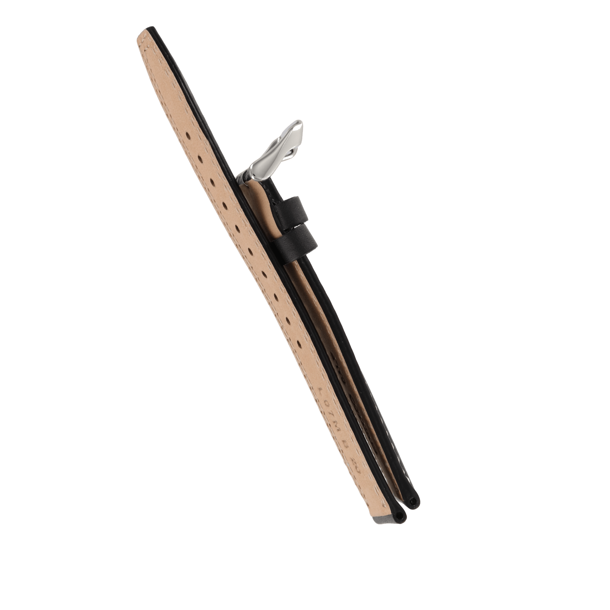 Watch Band for Seiko SSB033 Black Leather Strap 6T63 - 00D0 MecaQuartz L07M B 20mm - Watch Plaza