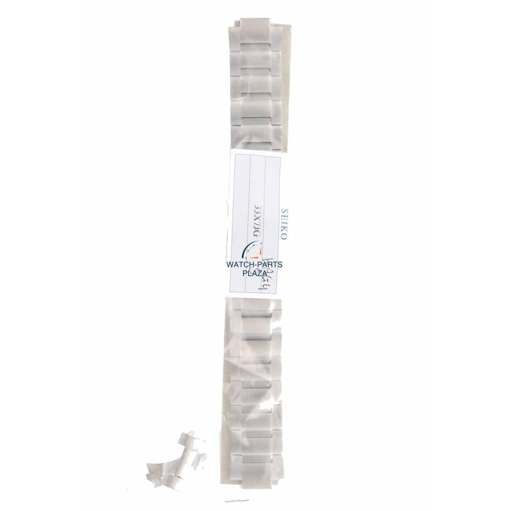 Watch Band Seiko 7T62 - 0ER0 original stainless steel strap 20mm SNA487 & SNA489 33X7 - G - Watch Plaza
