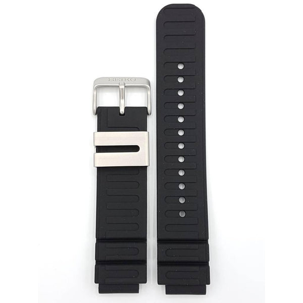 Watch Band Seiko Scuba Diver SBEE001 SBEE002 Black Strap CY 17mm 7N36 - 0AG0 - Watch Plaza