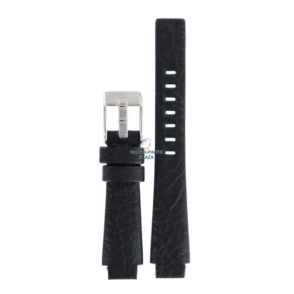 Watch Strap Diesel DZ1033 black leather band 13mm - Watch Plaza