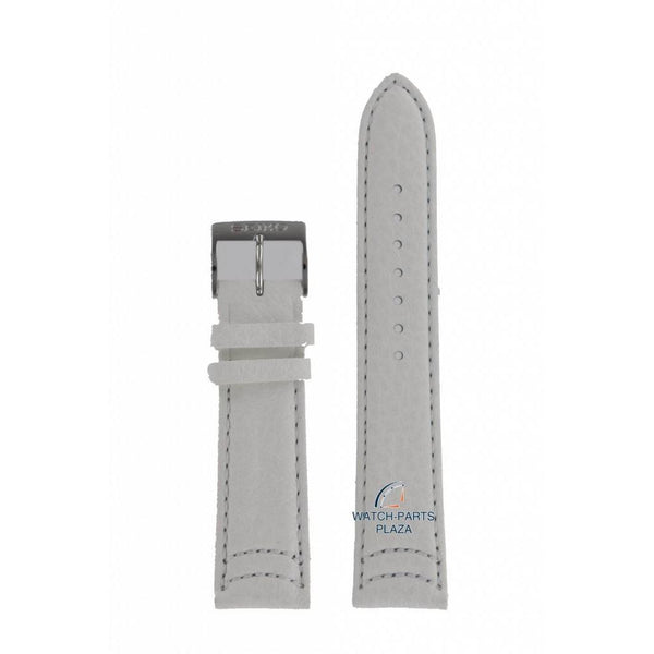 Watch Strap for Seiko SKK895P1 White Leather Band 4A351 B 20 mm - Watch Plaza