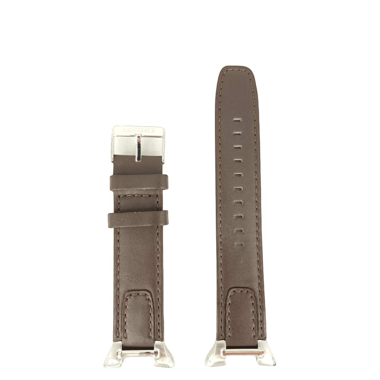 Watch Strap Seiko SNAA39 brown leather band 7T62 - 0GW0 13mm 4LC5JB - Watch Plaza