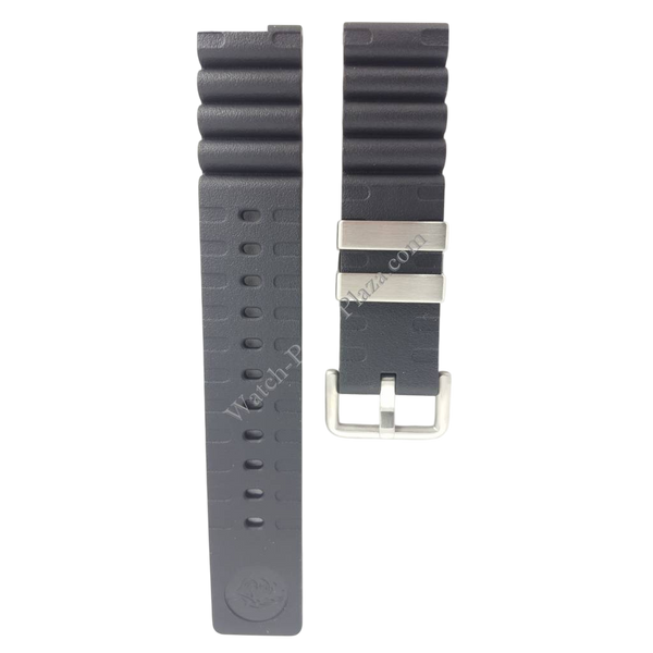 Watchband SBDC007, SBDC009 Seiko Prospex Diver 6R15 - 01D0 Black Rubber Strap 22mm - Watch Plaza