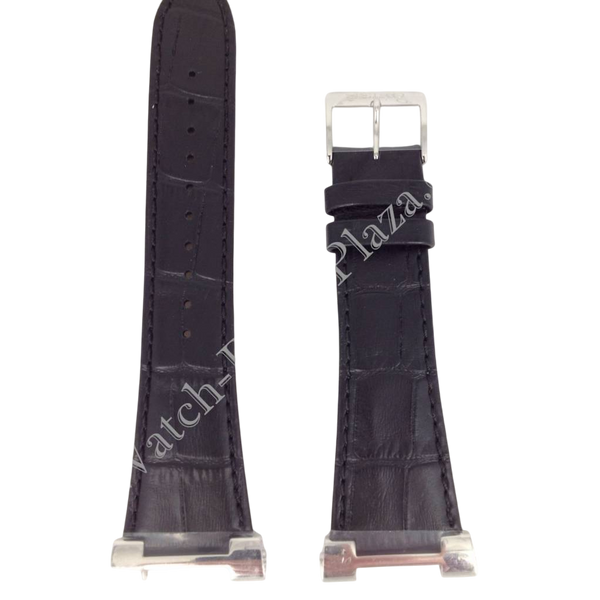 Watchband Seiko 5Y63 - 0AC0 black leather strap 16mm SPQ013 Calf 4LD3JB - Watch Plaza